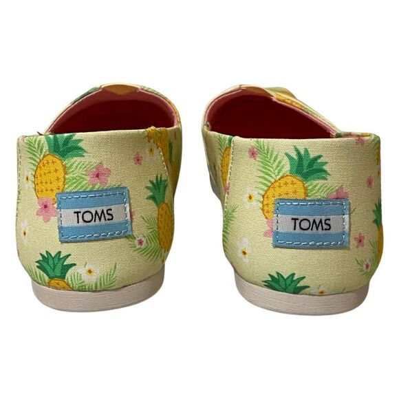 🍍 Summer Fruits TOMS Alpargata OrthoLite Lemonade Pineapple Paradise Print Shoes - Picture 5 of 10